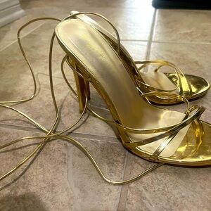 Gold heels